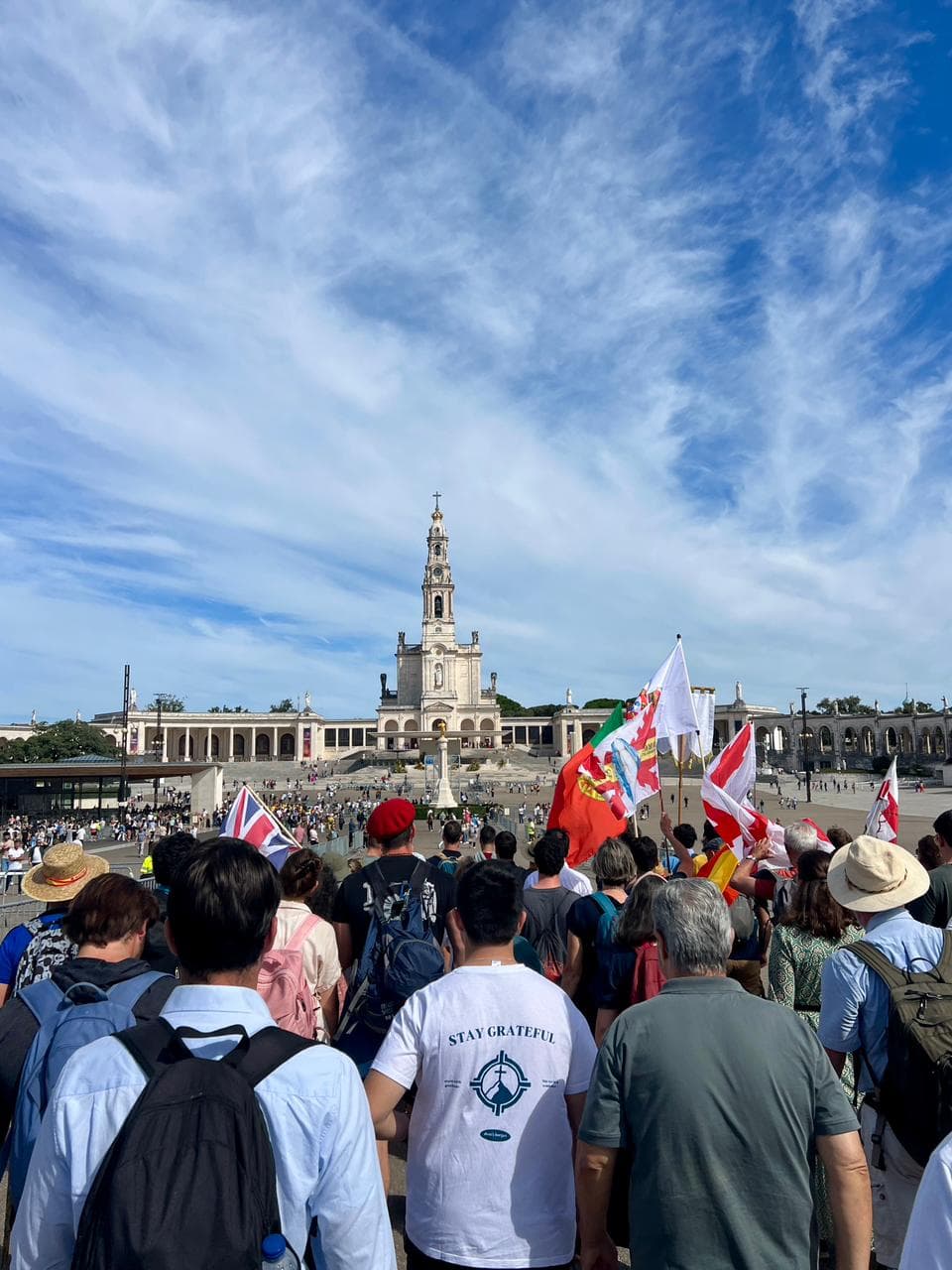 Procissão de chegada a Fátima